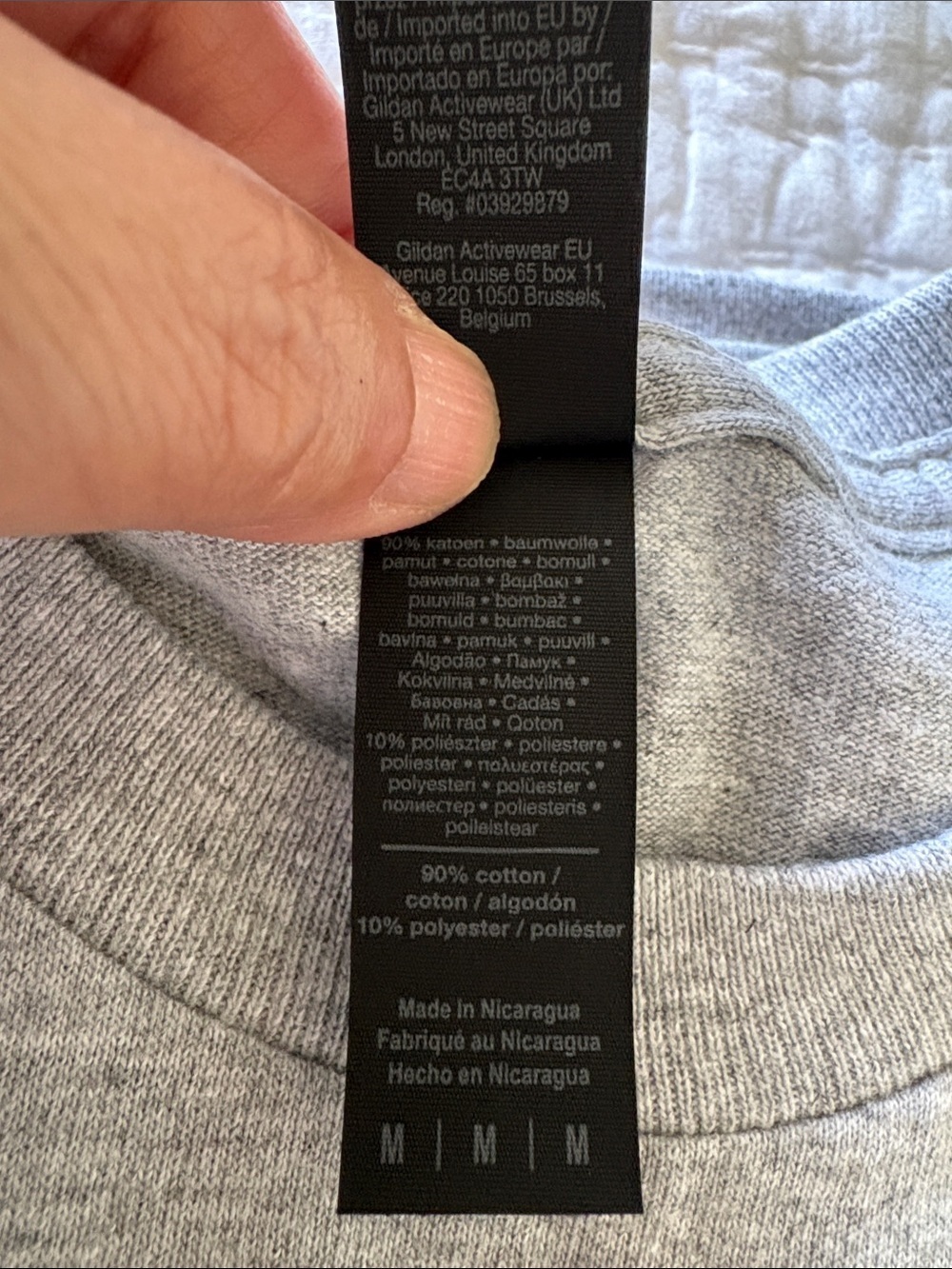 Gildan Gray BNWOT “FUNCLE” Heavy Cotton Crewneck Tee M - Picture 7 of 8